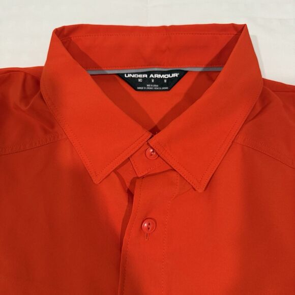 UNDER ARMOUR Men's Fishing Hiking SS Shirt 1290743 VENTED Red/Orange Sz M - Picture 5 of 11
